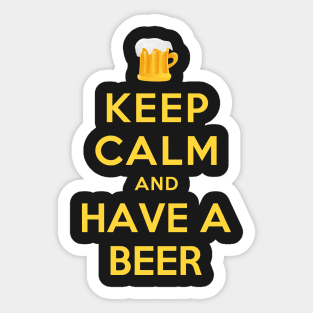 KEEP CALM AND HAVE A BEER Sticker